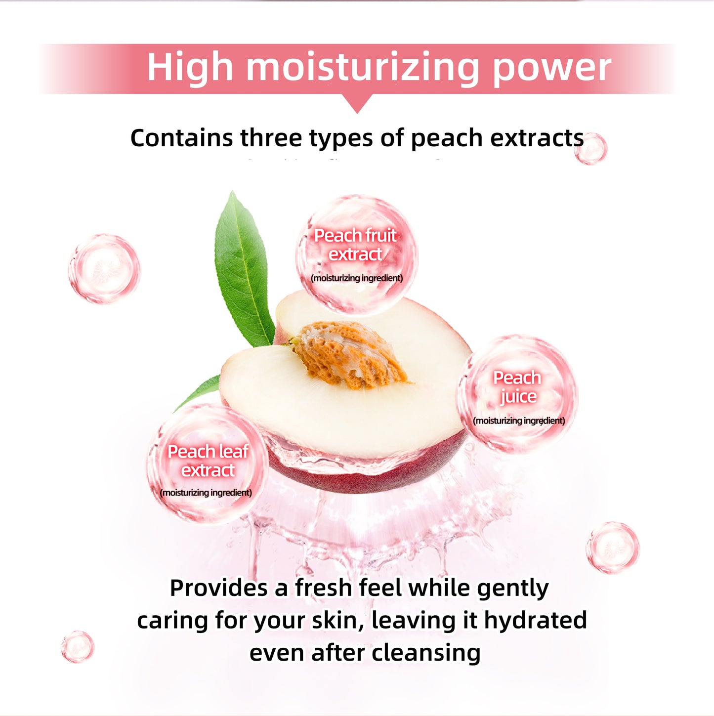 HANAJIRUSHI Peach Cleansing Lotion & Makeup Remover